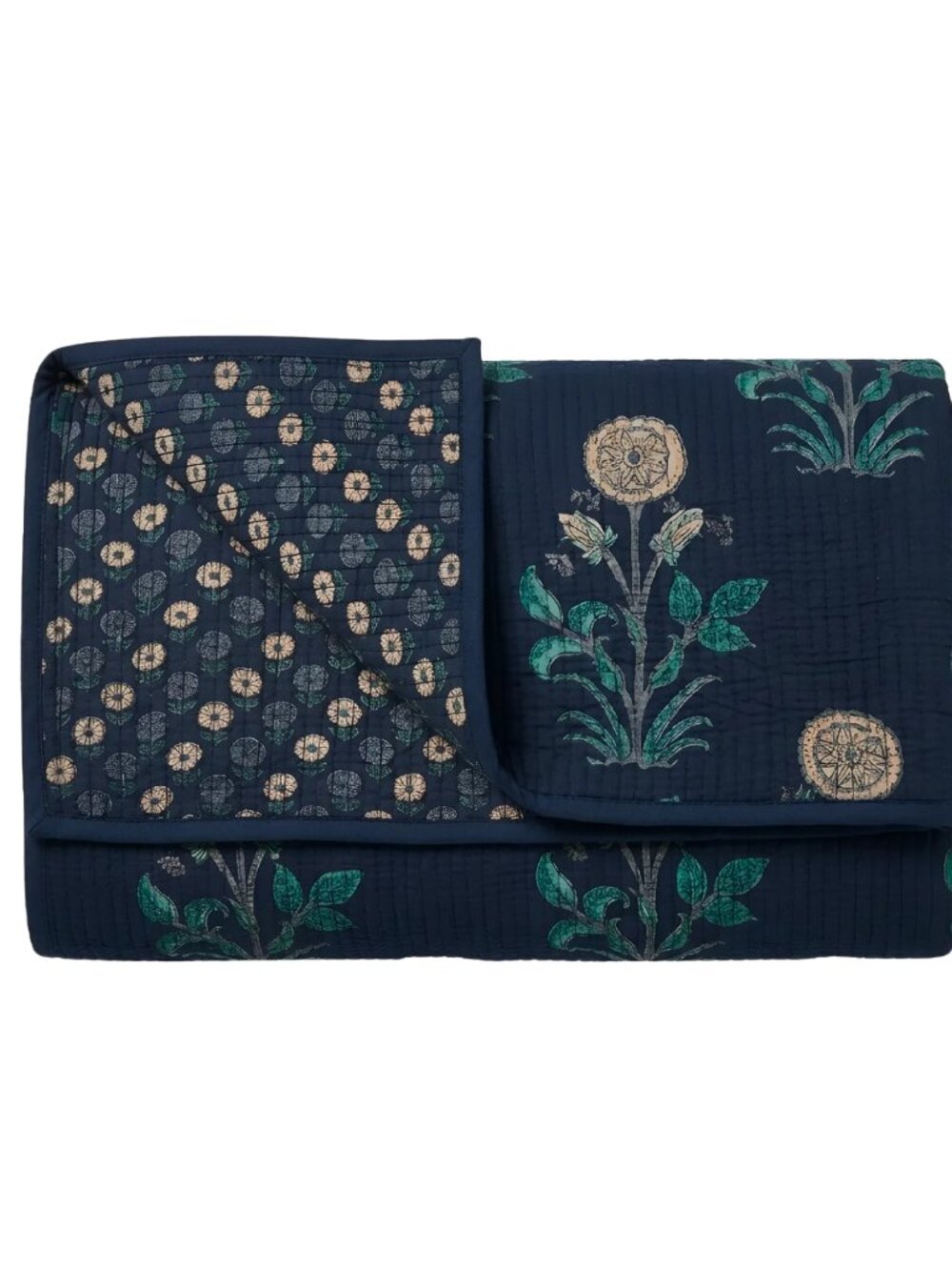 Sunday Floral Oversized Throw Quilt